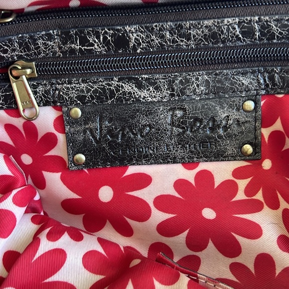 Nino Bossi Distressed Brown Leather Hobo Bag - Picture 4 of 9